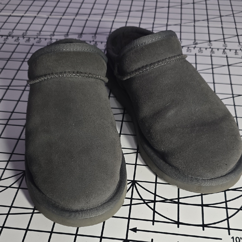 UGG Charcoal Suede Comfort Slippers